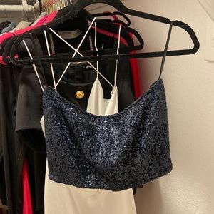 Sequin top size M